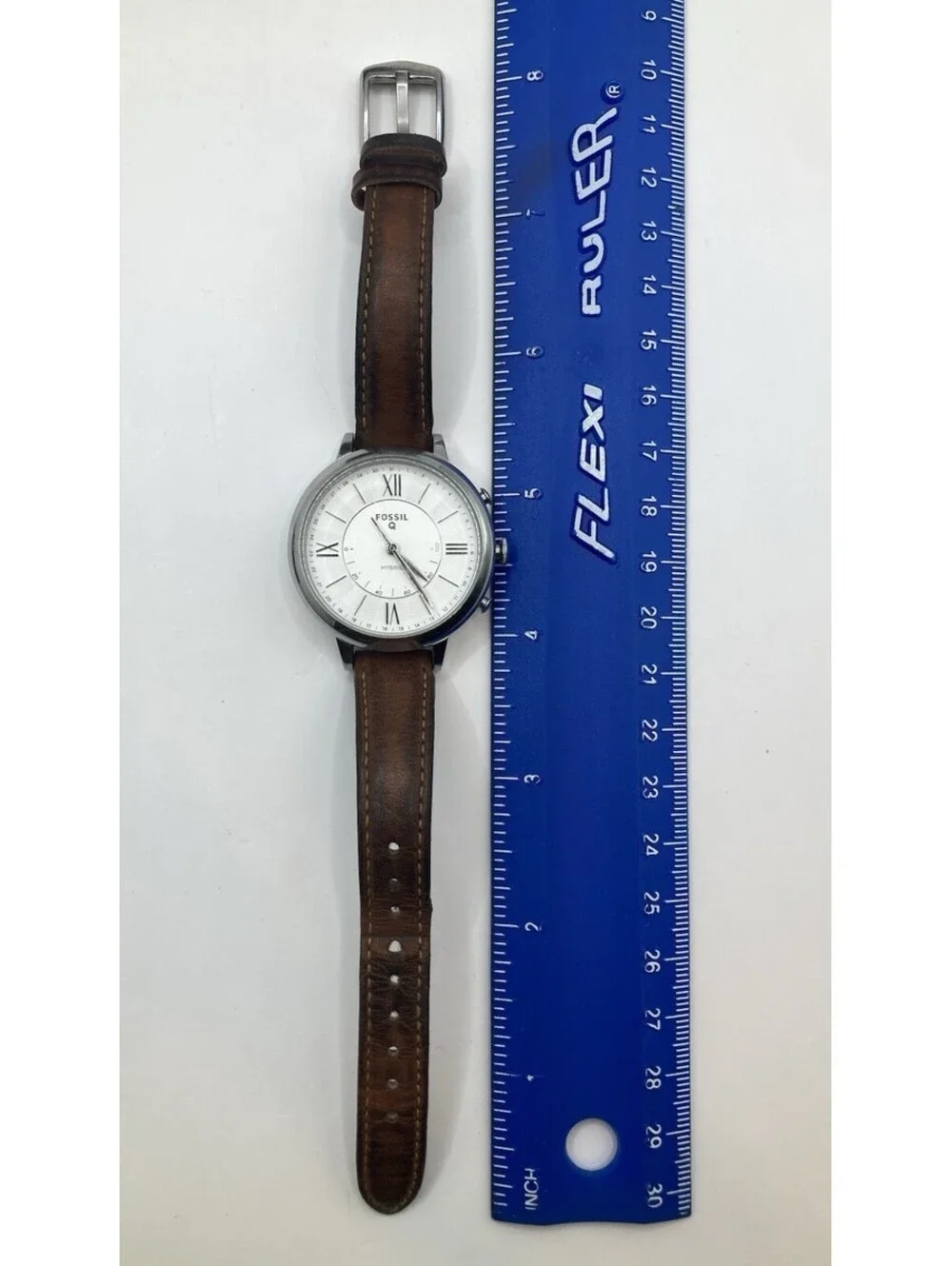 Fossil Q Jacqueline Hybrid Smartwatch Brown Leather Women's Watch FTW5012 36mm